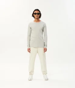 10DAYS Longsleeves^Alex Rib Jersey Tee light grey melee