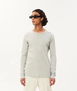 10DAYS Longsleeves^Alex Rib Jersey Tee light grey melee