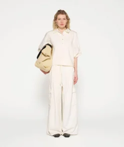 10DAYS T-Shirts^Balloon Sleeve Polo Blouse light natural