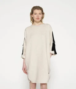 10DAYS Kleider^Belted Raglan Dress soft white melee