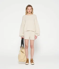 10DAYS Shorts^Boucle Knit Shorts light natural
