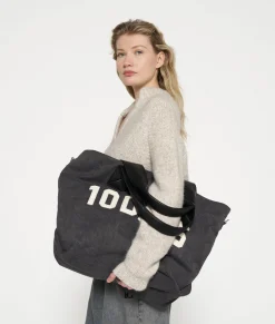 10DAYS Taschen^Canvas Shopper black