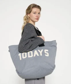 10DAYS Taschen^Canvas Shopper graphite