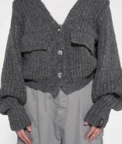 10DAYS Cardigans^Chunky Knit Cardigan antra melee