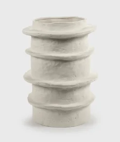 10DAYS Vasen^Flower Pot 03 M Molly 46,5CM soft beige