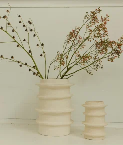 10DAYS Vasen^Flower Pot 03 M Molly 46,5CM soft beige