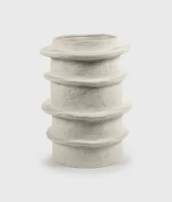 10DAYS Vasen^Flower Pot 03 S Molly 29CM soft beige