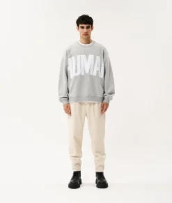 10DAYS Sweatshirts^Human Fleece Sweater light grey melee