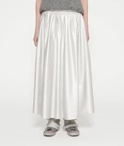 10DAYS Röcke^Leather Look Pleated Skirt silver