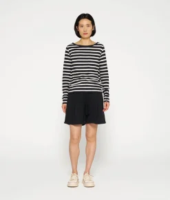 10DAYS Longsleeves^Long Sleeve Tee Stripes black/light natural