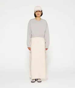10DAYS Röcke^Maxi Skirt Twill ecru