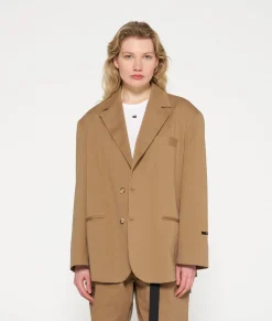 10DAYS Blazer^Oversized Blazer Twill cedar brown
