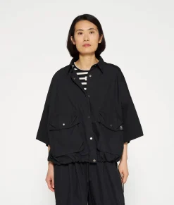 10DAYS Blazer^Oversized Utility Shirt black