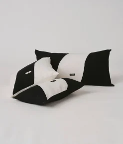 10DAYS Kissenbezüge^Pillow Double Stripe 50x90 black/ecru