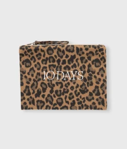 10DAYS 10Days For Good|Taschen^Pouch Fleece Leopard cedar brown