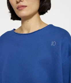 10DAYS Sweatshirts^Raw Edge Statement Sweater true blue