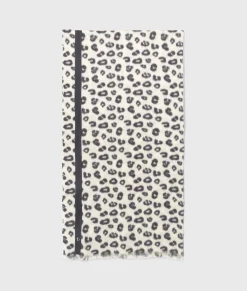 10DAYS Schals^Scarf Boiled Wool Leopard oyster