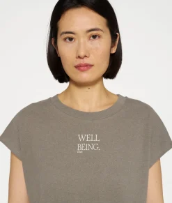 10DAYS T-Shirts^Short Sleeve Tee Linen sage