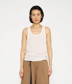 10DAYS Tops^Singlet Mesh ecru