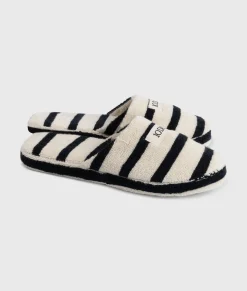 10DAYS Schuhe^Slippers Stripes ecru/black