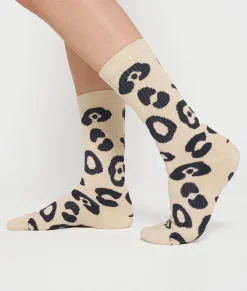 10DAYS Unterwäsche|Socken^Socks Leopard oyster