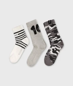 10DAYS Unterwäsche|Socken^Socks 3-pack light grey melee