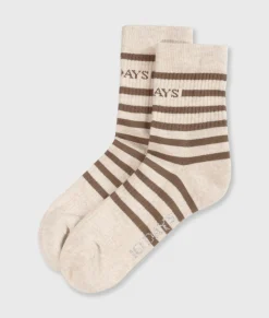 10DAYS Unterwäsche|Socken^Socks Stripes ecru/cedar brown