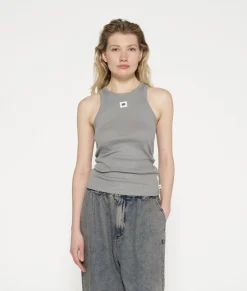 10DAYS Tops^Tank Top Rib graphite