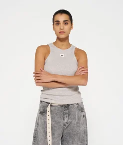10DAYS Tops^Tank Top Rib light grey melee