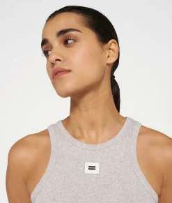 10DAYS Tops^Tank Top Rib light grey melee