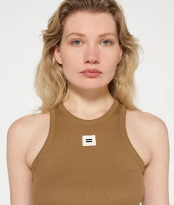 10DAYS Tops^Tank Top Rib cedar brown