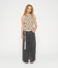 10DAYS Tops^Tank Top Rib Leopard oyster