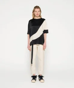 10DAYS Blusen^Tee Blouse Contrast black