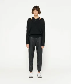 10DAYS Hosen^THE LEATHERLOOK CROPPED JOGGER black