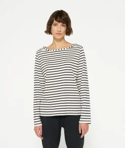 10DAYS Longsleeves^THE LONGSLEEVE STRIPE white/black