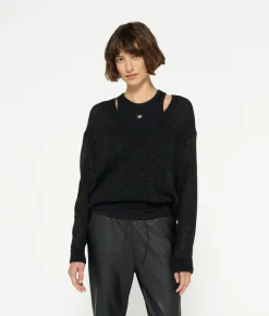 10DAYS Sweatshirts|Pullover^THE THIN SWEATER black