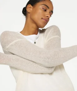 10DAYS Sweatshirts|Pullover^THE THIN SWEATER ecru