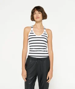 10DAYS Wrappers|Tops^THE WRAPPER STRIPE white/black