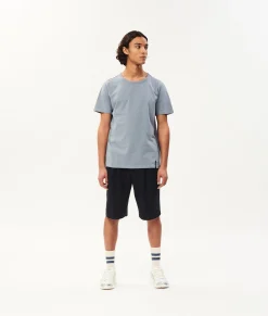 10DAYS T-Shirts^Vince Cotton Tee la blue
