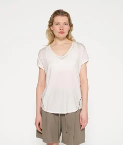 10DAYS T-Shirts^V-neck Tee Medal ecru