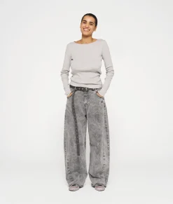 10DAYS Hosen^Western Pants Washed black
